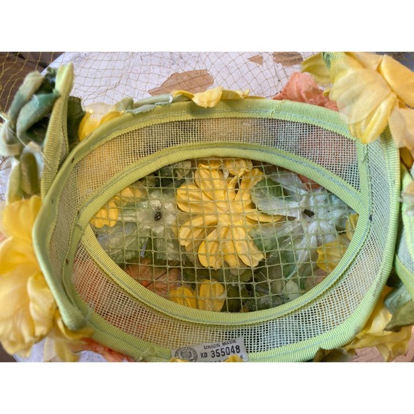 Floral Fascinator/Hat 1950s/1960s - Picture 9 of 10